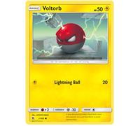 Voltorb 21/68 Common Reverse Holo Pokemon Card (Hidden Fates) + 1x TitanCards® Toploader