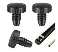 Voltrique 3 Pack Snooker Cue Butt Protectors, Cue Bottom Cover Pool Rubber Bumper Lightweight Shock Absorbing Caps Compatible with John Parris Peradon Britannia Master Woods Powerglide