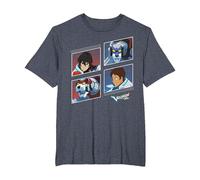 Voltron: Legendary Defender Red and Blue Defenders T-Shirt, Men's Big and Tall, Heather Blue, 2X Tall