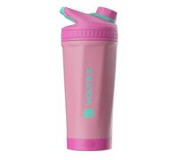VOLTRX ChillMix Shaker Bottle Insulated Stainless Steel - USB C Rechargeable Electric Protein Shake Mixer, Shaker Cups for Protein Shakes and Meal Replacement, Radiant Rose, 16 oz
