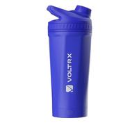 VOLTRX ChillMix Shaker Bottle Insulated Stainless Steel - USB C Rechargeable Electric Protein Shake Mixer, Shaker Cups for Protein Shakes and Meal Replacement, Electric Blue, 16 oz