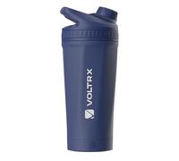 VOLTRX ChillMix Shaker Bottle Insulated Stainless Steel - USB C Rechargeable Electric Protein Shake Mixer, Shaker Cups for Protein Shakes and Meal Replacement, Midnight Navy, 16 oz