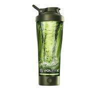 VOLTRX Premium Electric Protein Shaker Bottle, Made with Tritan - BPA Free - 24 oz Vortex Portable Mixer Cup/USB C Rechargeable Shaker for Protein Shakes (Green)