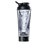 VOLTRX Premium Electric Protein Shaker Bottle, Made with Tritan - BPA Free - 600ml Vortex Portable Mixer Cup, USB C Rechargeable Shaker Cups for Protein Shakes (Black)