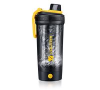 VOLTRX Shaker Bottle, Gallium USB C Rechargeable Electric Protein Shake Mixer, Shaker Cups for Protein Shakes and Meal Replacement Shakes, BPA Free, Made with Tritan, 24oz, Yellow (VT004)