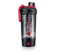 VOLTRX Shaker Bottle, Gallium USB C Rechargeable Electric Protein Shake Mixer, Shaker Cups for Protein Shakes and Meal Replacement Shakes, BPA Free, Made with Tritan, 24oz, Red (esb004)