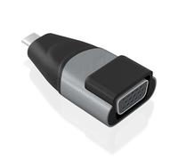 VoltShine Aluminum USB-C to VGA converter, USB-C M-HDB15 H, grey, ideal for video and presentation connections on external displays.
