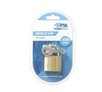 VoltShine B1214476 30mm Brass Padlock with 3 Keys, Estandar