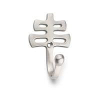 VoltShine Brass Hanger, Satin Nickel Finish, Ideal for Decorative and Functional Storage in Contemporary Settings.