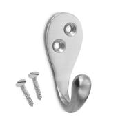 VoltShine Classic Brass Hanger with Satin Nickel Finish, Ideal for Decorations and Organization in Home and Office.