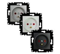 VoltShine Simple Triple Switch PJ White: Ideal for Controlling Lighting in Your Home. The Modern Design Combines Style and functionality to add a Touch of Style to Any Room