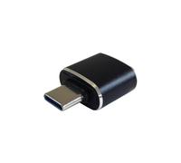 VoltShine USB 3.1 Type C to USB A 3A Gen2 Adapter Black for Fast Data Transfer and Device Charging.
