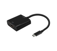 VoltShine USB-C to HDMI 4K 30Hz Converter, 6 Inch, Black; Ideal for connecting USB-C devices to external displays.