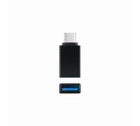 VoltShine USB-C to USB 3.1 Adapter, Black Aluminum, Fast Data Transfer, Compatible with Modern Devices, Ideal for Connecting Accessories.