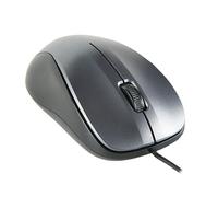 VoltShine USB Optical Mouse with Cable, Black, Ergonomic Design, Ideal for Work and Gaming, High Precision and Ease of Use.