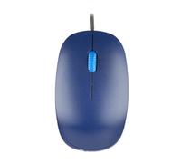 VoltShine USB Optical Mouse with Cable, Blue Color, Improved Accuracy, Ideal for Daily Use and Office Tasks.