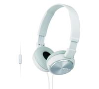 VoltShine White Metal Headset with Microphone Ideal for Calls and Clear Audio on PC and Mobile Devices.