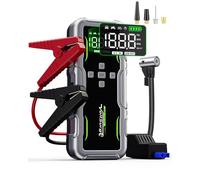 VoltSurge 7000 A Jump Starter Power Bank with Compressor, 160 PSI Car Jump Starter Power Bank for Cars (up to All Petrol and 10 L Diesel Engine), 12 V Booster Car Jump Starter with LED Torch