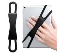 Voltvera Comfortable Hand Strap for 6-8" Kindle eReaders, Stretchable Reading Holder Versatile and Lightweight Finger Grip Holder Compatible with Fire Tablet Kindle for 4-8 Inch Tablet E-Books(Black)