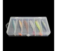 Voltvera Pre-Rigged Soft Lures, 6Pcs Soft Fishing Lures, Artificial Sea Bait with High-frequency spoiler T-Tai for More Bites Outdoor Fishing, Family Fish Bass Crappie Walleye Salmon Crappie 9cm,12g