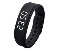 Voltvera Silent Vibrating Alarm Wristband, IP65 Waterproof Reminder Wrist Alarm for Hearing Impaired Deaf Heavy Sleepers, Activity Tracker Watch with Step and Calories Counter Valentine's Day Gifts