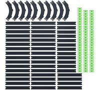 VOLTWAYZ Straight & Curved Track Compatible with Hot Wheels - 58-Piece XL 1:64 Scale Raceway Set (50 Feet Total) - Asphalt Grey Straights, High-Banked Curves & 70 Connectors