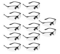 voltX 12 x CONSTRUCTOR' (Clear Lens) CONTRACTORS DISCOUNT quantity pack, Wraparound Safety Glasses/Cycling Sports Glasses UKCA & CE EN166F certified. Anti-fog and Anti-scratch, UV400 protection