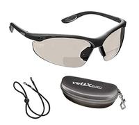 voltX 'CONSTRUCTOR' BIFOCAL Reading Safety Glasses (MIRROR +3.5 Dioptre INDOOR/OUTDOOR LENS) UKCA & CE EN166F certified/Cycling Sports Glasses includes safety cord + Clamshell Safety Case + UV400 lens