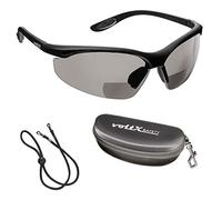 voltX 'CONSTRUCTOR' BIFOCAL Reading Safety Glasses (SMOKE/GRAY +1.5 Dioptre) UKCA & CE EN166F certified/Cycling Sports Glasses includes safety cord + Rigid Safety Case + UV400 anti fog coated lens