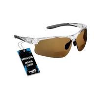 voltX 'CONSTRUCTOR ULTIMATE' Bifocal Reading Safety Glasses (Clear Frame, Gold Mirror Lens +1.5 Dioptre) CE EN166FT certified - PREMIUM Cycling Sports Bifocals - Anti Fog Coated UV400 lens