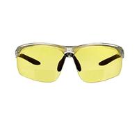 voltX 'ULTIMATE SPORTS' Bifocal Safety Glasses (+1.5 Dioptre, ULTIMATE Yellow) - Anti Fog Coated UV400 lens - Adjustable nosepiece - Microfibre Carry Bag