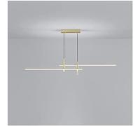 Volu Creative Spotlights LED Chandelier Adjustable Hanging Linear Pendant Light for Dining Kitchen Island Living Room Hotel Decoration Suspension Lamp,Gold,Tricolor,incomparable123