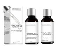 Volufiline 92% Serum - Advanced Skin Plumping & Tightening Concentrate - Non-Invasive Face Filler for Hollow Cheeks, Under Eyes & Marionette Lines - Firming Booster for Skin Density & Elasticity-2pcs