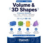 Volume & 3D Shapes Workbook for Grades 4-6: Volume of Rectangular Prisms & Cubes, Surface Area & Missing Edges | 100 Days of Practice | Geometry Math ... with Full Answer Key (Geometry & Measurement)