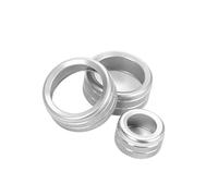 Volume Air Conditioning Knobs Audio Control Ring Button For 1 2 3 3GT 4 Series X1 2016-2019 Air Conditioning Switches(SILVER)