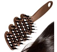 Volume Bristle Hair Brush | Slick Back Hairs Brushs | Boar Bristle Wet Dry Detangling Hair Brush | Volumizing Styling Comb Hairs Scalp Massage Teasing Brushs Curly & Straight for Women, Men