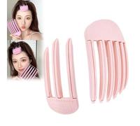 Volume Clips for Roots, Volume Hair Clips, Wind Shaping Styling Comb, Volumizing Comb, Hair Volumizer Clip Tool, Easy High Crown Volume Tool for Men and Women (Light Pink)