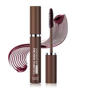 Volume Color Mascara, 4d Silk Fiber Lash Mascara, Clump-Free Volumizing & Curling Waterproof Formula, Coloured Thick Mascara (A)