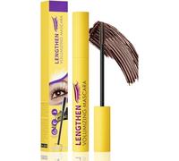 Volume Color Mascara, Black Silk Fiber Eyelash Mascara, Waterproof, Long-Lasting Not Easy To Removed, Curling Thick And Not Smudged, Ingredient for Longer, Fuller Lashes (Brown)