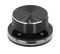 Volume Knob for PC & - 360° Scroll, RGB Backlight, Programmable Shortcuts, Plug-and-Play Media Control with Robust Metal Build