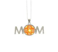Volume Orange Mexico Totems Ancient Civilization Mothers Day Gift for Mom Nana Grandma Necklace Birthday Jewelry