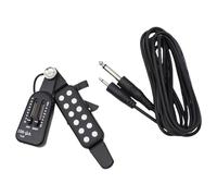 Volume Tone Tuner Acoustic Guitar Pickup with 12 Sounds, Silver | Acoustic Guitar Transducer Amplifier, Volume Tone Tuner, Transducer Guitar Soundhole Pickup,