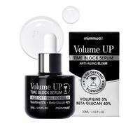 Volume UP Time Block Serum | Volufiline Serum for Skin Volume | 5% Volufiline + 40% Beta Glucan Complex | Plumps Skin by Stimulating Fat Cells | Anti-Aging Topical Filler