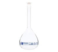 Volumetric Flask, 2000ml - ASTM, Class A - Polypropylene Stopper - Borosilicate 3.3 Glass - Eisco Labs