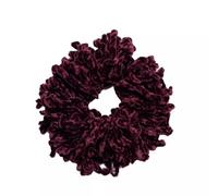 Volumising Velvet Scrunchie Plain Big Hair Tie Bun Clip Hijab Volumizer Scarf (Maroon)