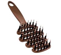 Volumizing Boar Bristle Hair Brush, Soft Natural Curly Bristle Brush, Dry Wet Detangling Comb for Thin and Fine Hair, Minimizes Frizz and Flyaways (1 Pc)