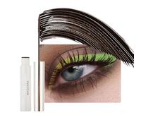 Volumizing & Curling Mascara for Dramatic Eye Makeup - Waterproof Smudge-Proof Long-Lasting Formula with Innovative Brush & Lengthening Effect - Ideal for Stage Cosplay Party & Festival Looks (Brown)