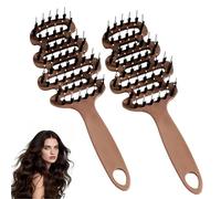 Volumizing Hair Brush, Slick Brush Women-Soft Brush for Thin & Fine Hair, Instant Volume Boost, Frizz Reduction & Gentle Care for Daily Styling & Travel (2PCS)