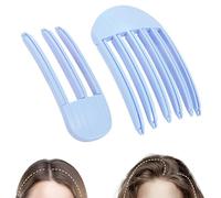 Volumizing Hair Clips, 2Pcs Hair Volume Clip for Fluffy Bangs, Easy High Crown Volume Tool for Women, No Crease Hair Root Lifting Clips for a Natural Puffy Lazy (Blue, Large)