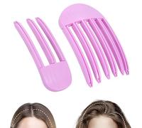 Volumizing Hair Clips, 2Pcs Hair Volume Clip for Fluffy Bangs, Easy High Crown Volume Tool for Women, No Crease Hair Root Lifting Clips for a Natural Puffy Lazy (Purple, Large)